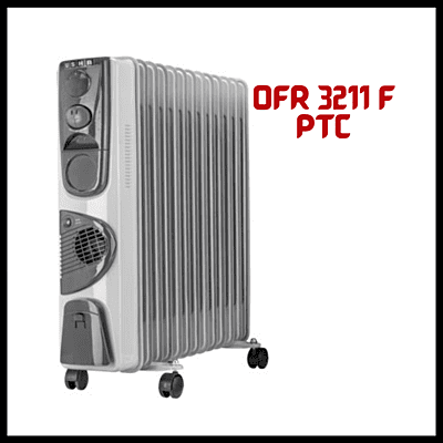 Usha 3211 F PTC OFR heater with Tip Over Protection