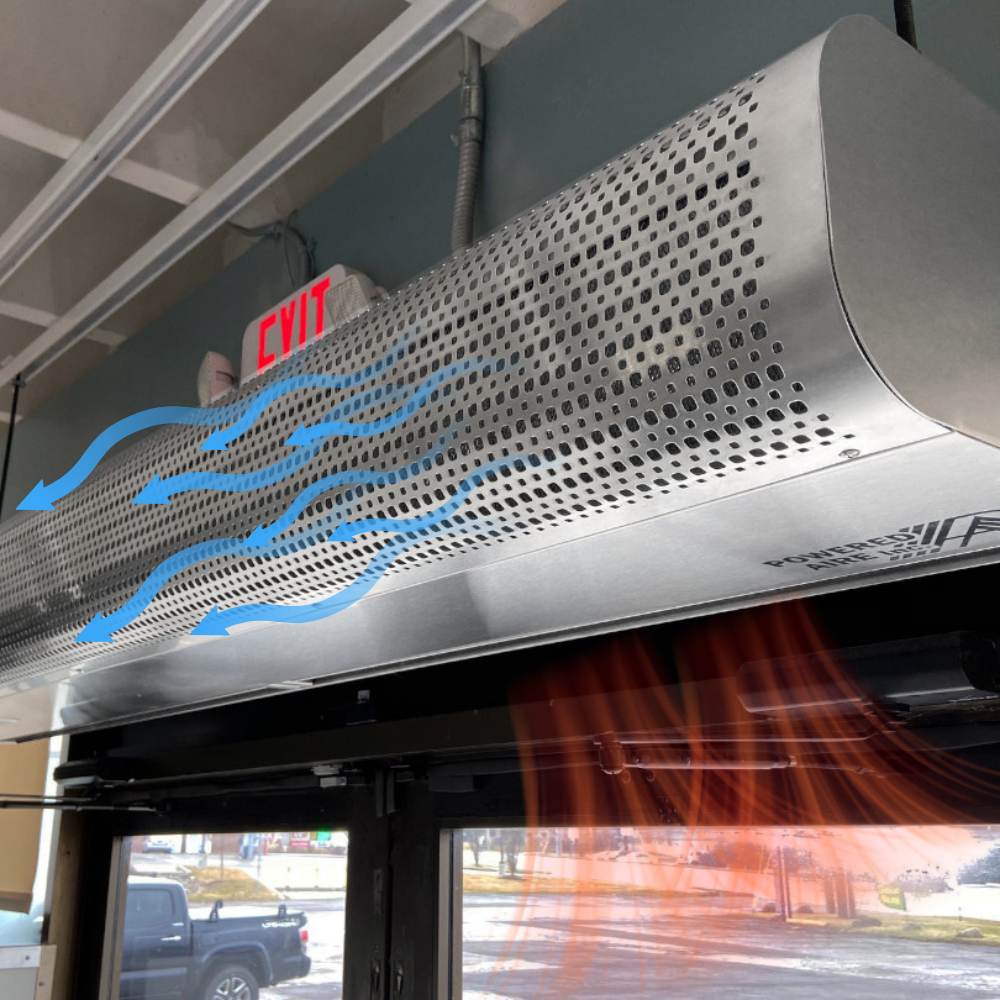 Heated Air Curtain