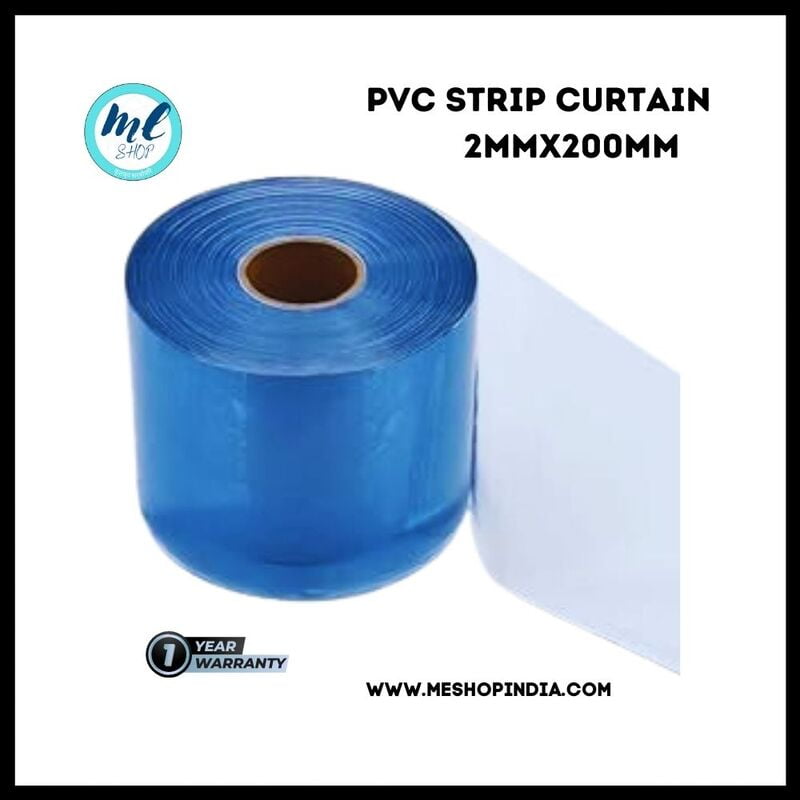 Buzz Lite PVC Roll- Dop quality 50 mtr-2 MM x 200 mm Transparent Blue with 12 months warranty