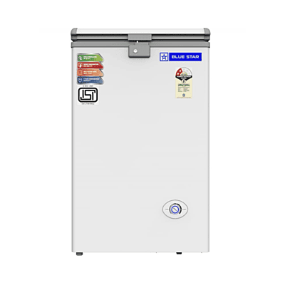 Front look of Blue Star 90 litre Hard Top Deep Freezer-CF2-90 NEYW