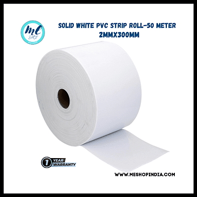 Buzz Lite PVC Roll-Welding Grade 50 mtr-2 MM x 300 mm Solid white with 12 months warranty