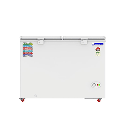 Blue Star 400 Litre Deep Freezer with its Heavy-Duty Castors for Mobility
