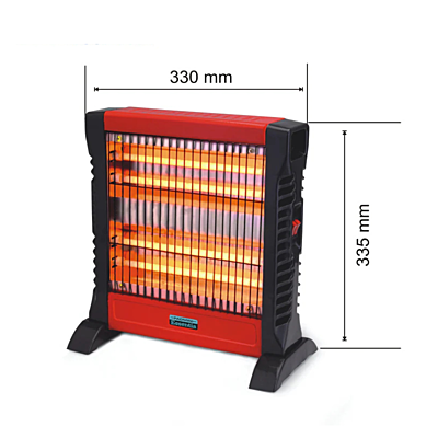 dimension of Padmini Quartz Heater Rapid 1200 with Dual Heat Settings dimension of Padmini Quartz Heater Rapid 1200 with Dual Heat Settings