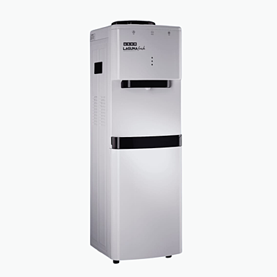 Side look of Usha Laguna water dispenser with cooling cabinet Side look of Usha Laguna water dispenser with cooling cabinet