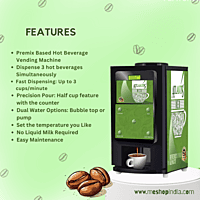 Features of Atlantis Neo-3 lane Tea and Coffee vending machine Features of Atlantis Neo-3 lane Tea and Coffee vending machine