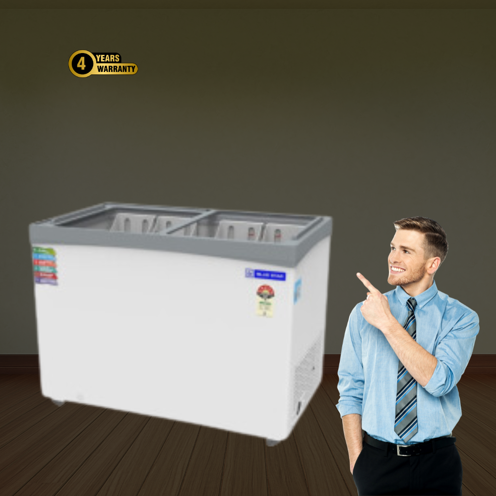 Blue Star Flat glass top Deep Freezer-GT5-350NP with 4 years comprehensive warranty. Blue Star Flat glass top Deep Freezer-GT5-350NP with 4 years comprehensive warranty.