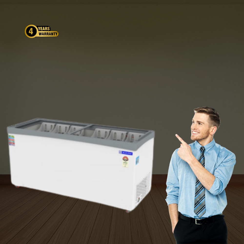 Blue Star Flat Glass Top Deep Freezer 590 Litre Price with 4 years comprehensive warranty Blue Star Flat Glass Top Deep Freezer 590 Litre Price with 4 years comprehensive warranty