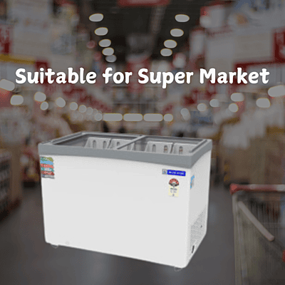 Suitable for Super Market: Blue Star glass top Deep Freezer 350 Litre Price Suitable for Super Market: Blue Star glass top Deep Freezer 350 Litre Price