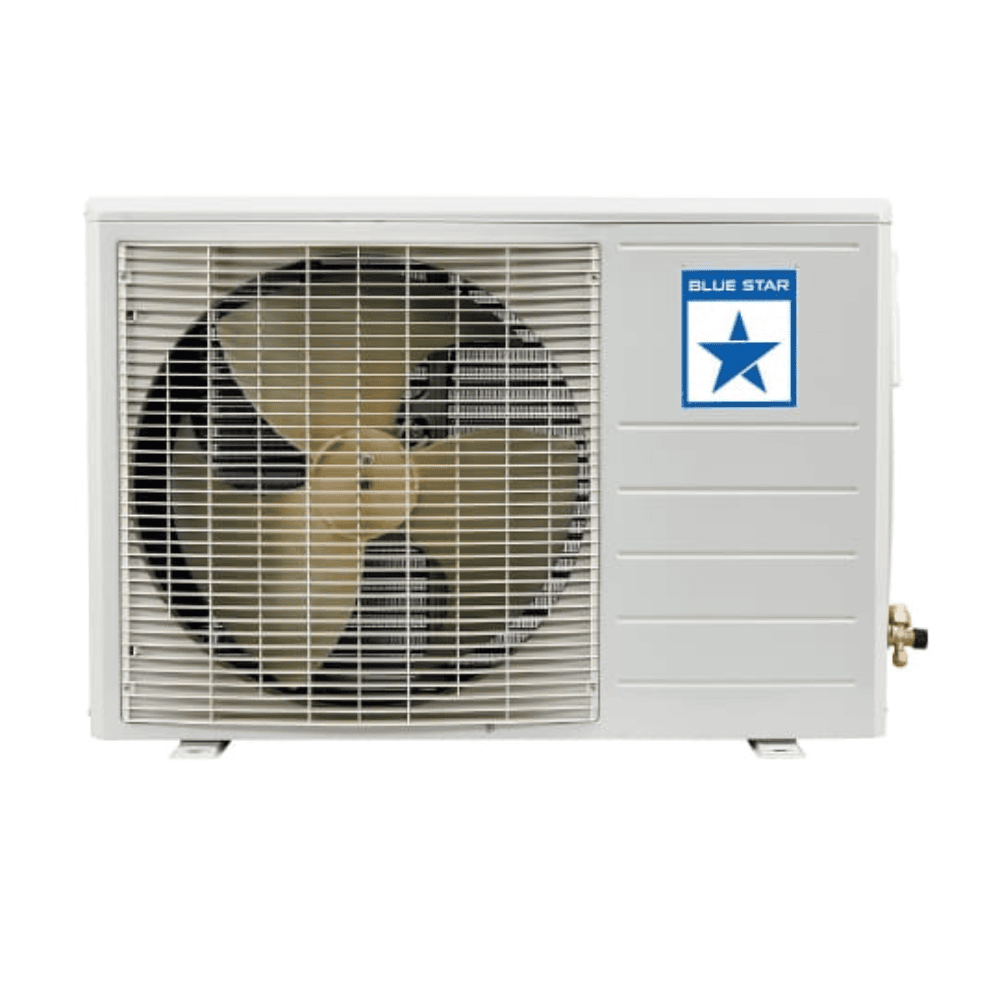 Blue Star Fixed Speed Split AC with its remote control, highlighting its user-friendly operation. Blue Star Fixed Speed Split AC with its remote control, highlighting its user-friendly operation.