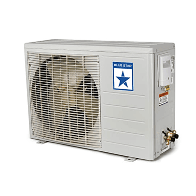 Blue Star Fixed Speed Split AC with its remote control, highlighting its user-friendly operation. Blue Star Fixed Speed Split AC with its remote control, highlighting its user-friendly operation.