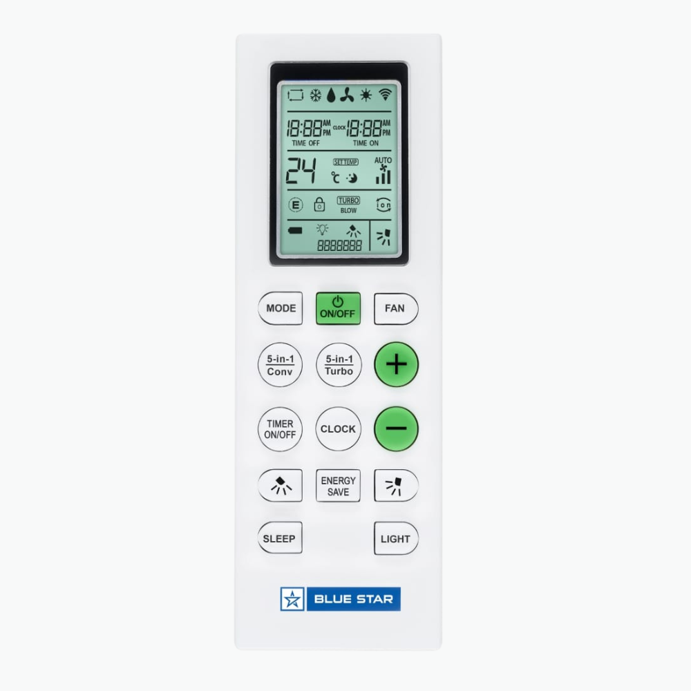 Blue Star IC318QNU Inverter Split AC-1.5 Ton 3 Star with LCD large display Blue Star IC318QNU Inverter Split AC-1.5 Ton 3 Star with LCD large display