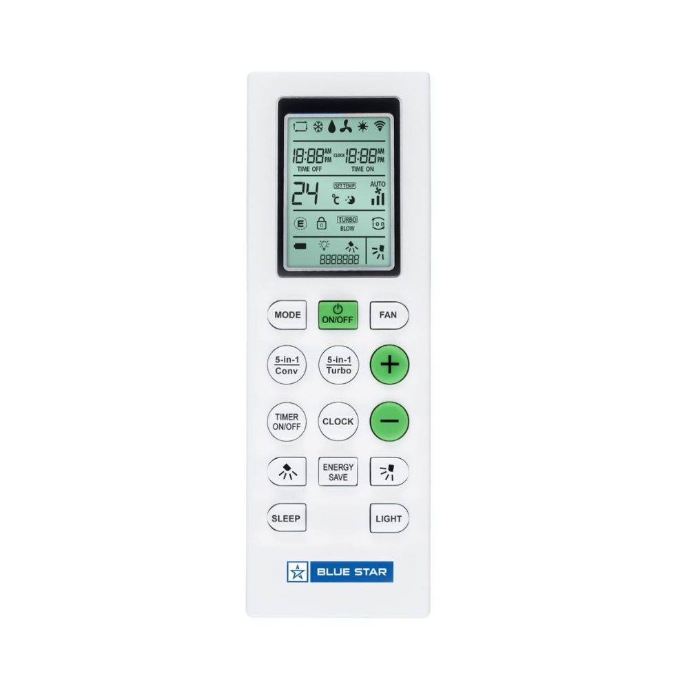 Blue Star IC318BKUWK Inverter Split AC-1.5 Ton 3 Star with LCD Display Remote. Blue Star IC318BKUWK Inverter Split AC-1.5 Ton 3 Star with LCD Display Remote.