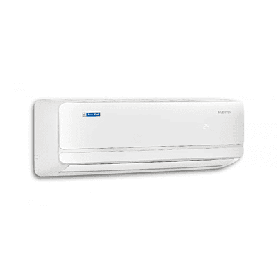 Close-up of the Blue Star IC524BKURWK indoor unit, showing its sleek design and display panel. Close-up of the Blue Star IC524BKURWK indoor unit, showing its sleek design and display panel.