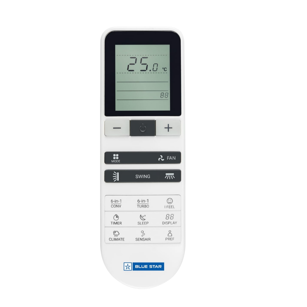 Blue Star IC718DCU Inverter Split AC-1.5 Ton 5 Star with LCD Display Remote. Blue Star IC718DCU Inverter Split AC-1.5 Ton 5 Star with LCD Display Remote.