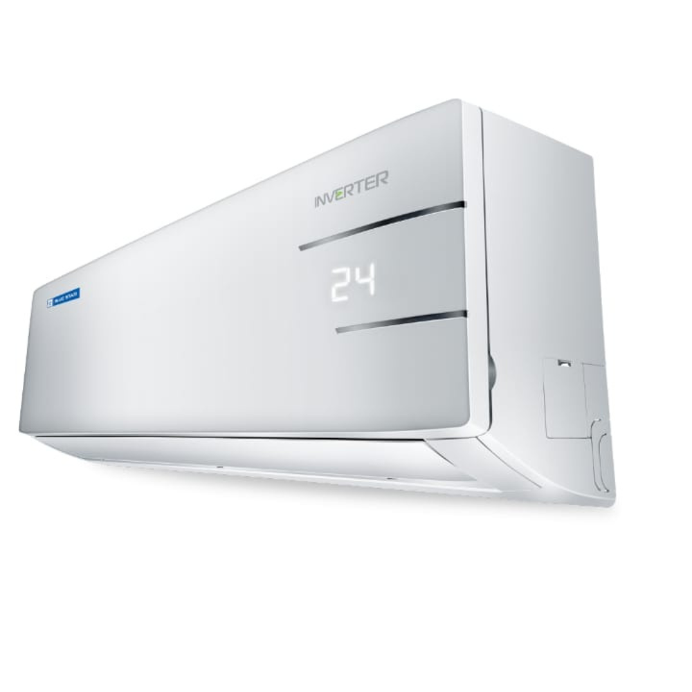 Blue Star ID312YNUS with its remote control, highlighting its user-friendly interface and features.