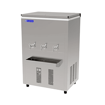 Freestanding Blue Star water cooler, PC120120SST model. Freestanding Blue Star water cooler, PC120120SST model.