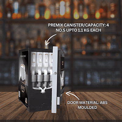 Four-option hot beverage vending solution, Atlantis. Four-option hot beverage vending solution, Atlantis.