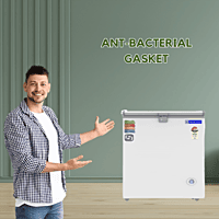 Durable hard top deep freezer from Blue Star, 230-liter capacity. Durable hard top deep freezer from Blue Star, 230-liter capacity.