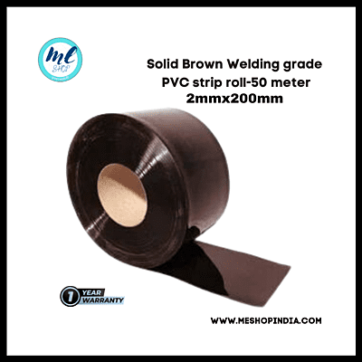 Buzz Lite PVC Roll-Welding Grade 50 mtr-2 MM x 200 mm Solid Brown with 12 months warranty