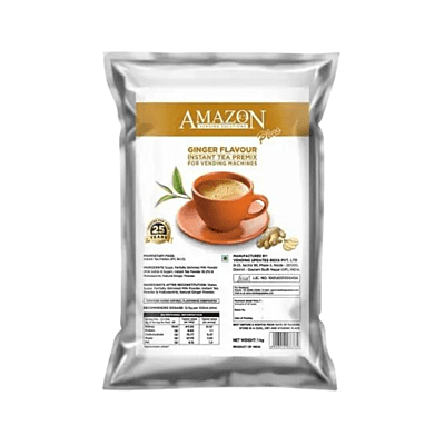 Amazon 3 in 1 Instant Ginger Plus Tea Premix-1000gm-Ginger Plus Tea Flavour