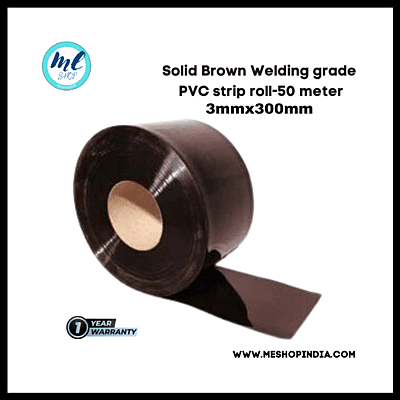 Buzz Lite PVC Roll-Welding Grade 50 mtr-3 MM x 300 mm Solid Brown with 12 months warranty