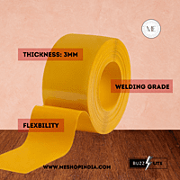 Buzz Lite PVC Roll-Welding Grade 50 mtr-3MM x 200 mm Solid yellow with 12 months warranty