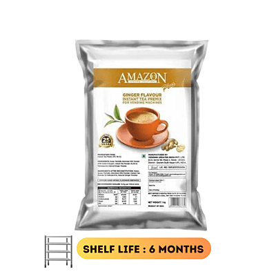 Amazon 3 in 1 Instant Ginger Plus Tea Premix-1000gm-Ginger Plus Tea Flavour Amazon 3 in 1 Instant Ginger Plus Tea Premix-1000gm-Ginger Plus Tea Flavour
