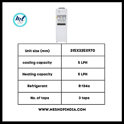 Specification of Atlantis Frosty Plus water dispenser Specification of Atlantis Frosty Plus water dispenser