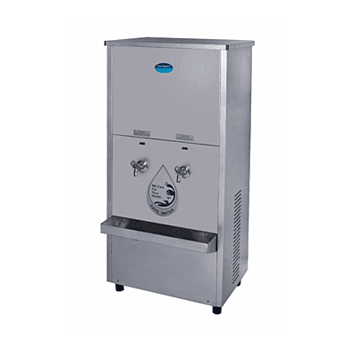 Side view of Aquaguard Green Pure Chill 80 SS UV Commercial Water Purifier Stainless Steel body Side view of Aquaguard Green Pure Chill 80 SS UV Commercial Water Purifier Stainless Steel body