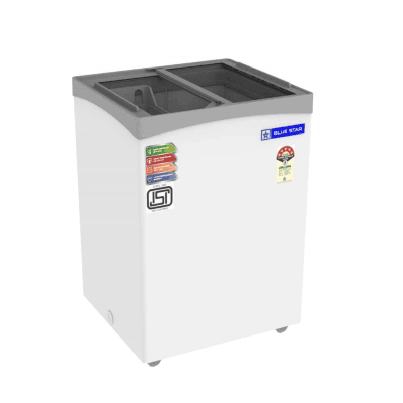 Shop Online Blue Star Flat Glass Top Deep Freezer GT5-130NP at Me shop Shop Online Blue Star Flat Glass Top Deep Freezer GT5-130NP at Me shop