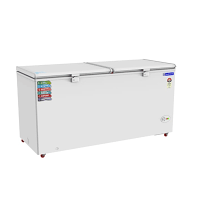 Customer Reviewing a Blue Star 500 Litre Chest Freezer Purchased in Gurgaon