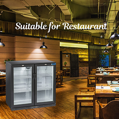 Efficient Cooling for Bars and Restaurants: The Blue Star 2-door backbar chiller