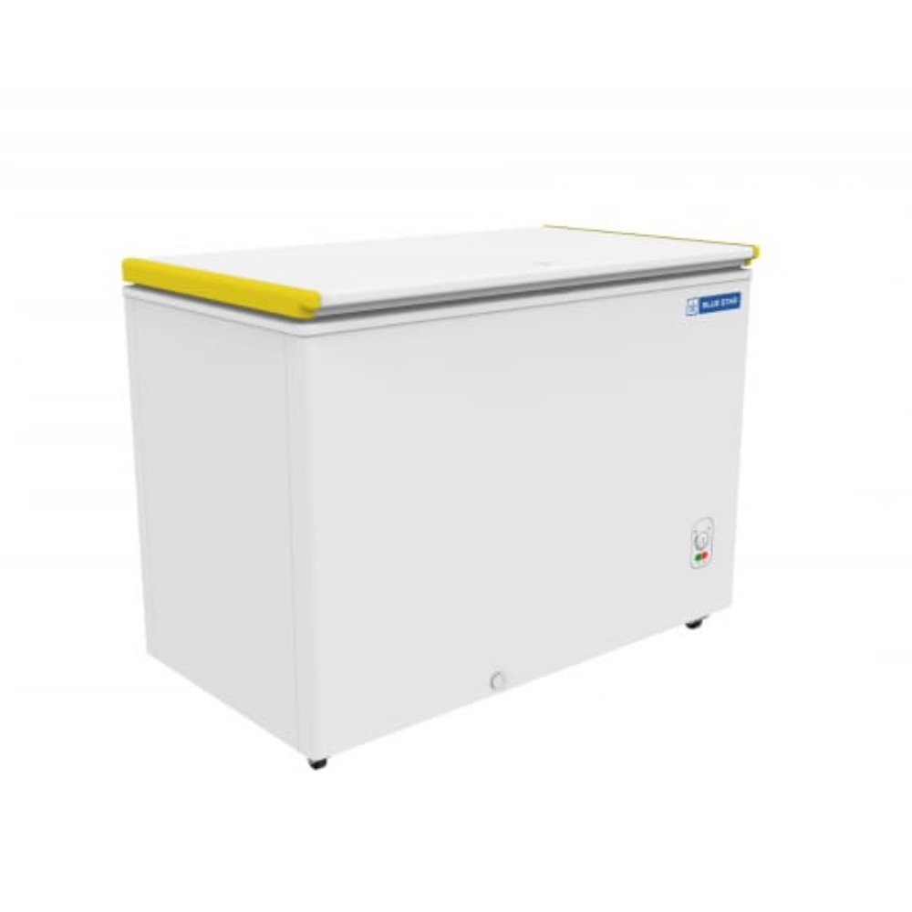 Side look of Blue star Bottle Cooler 300 litre deep freezer-CHBK300MP Side look of Blue star Bottle Cooler 300 litre deep freezer-CHBK300MP