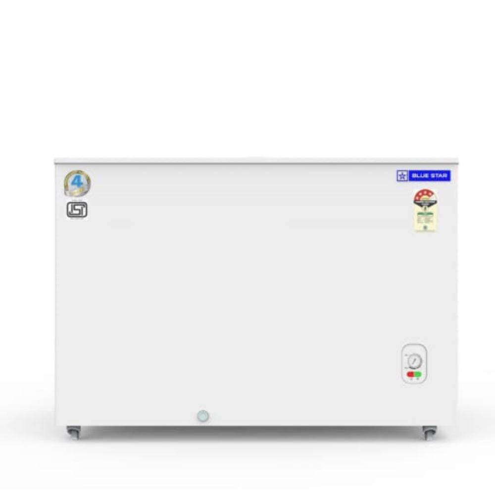 Blue Star GT4-300M Flat Glass Top Deep Freezer-Front View with Doors Closed