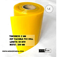 Buzz Lite PVC Roll-Welding Grade 50 mtr-2 MM x 200 mm Solid yellow with 12 months warranty