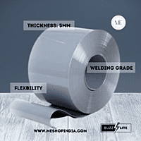 Buzz Lite PVC Roll-Welding Grade 50 mtr-5 MM x 200 mm Solid Grey with 12 months warranty