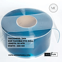Buzz Lite PVC Roll- Dop quality 50 mtr-3 MM x 300 mm Transparent Blue with 12 months warranty