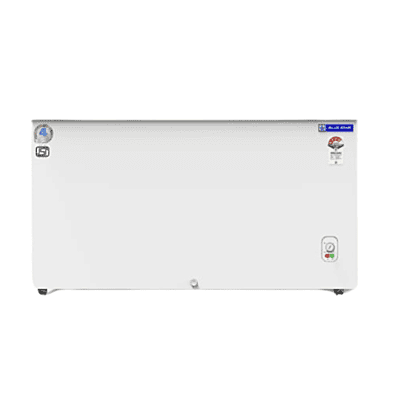 Blue Star GT4-400M Deep Freezer with Food Items Stored Inside(Front View)
