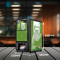 Vending machine offering different types of tea and coffee. Vending machine offering different types of tea and coffee.