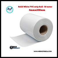 Buzz Lite PVC Roll-Welding Grade 50 mtr-4 MM x 200 mm Solid white with 12 months warranty