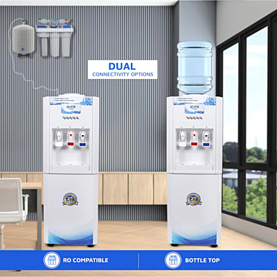Dual Connectivity Options: Bottle Top and RO Compatible Dual Connectivity Options: Bottle Top and RO Compatible