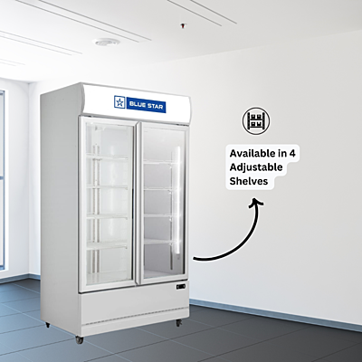 Energy-Efficient Label: Blue Star VC800CD Visi Cooler - Energy-efficient commercial refrigerator Energy-Efficient Label: Blue Star VC800CD Visi Cooler - Energy-efficient commercial refrigerator