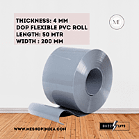 Buzz Lite PVC Roll-Welding Grade 50 mtr-4 MM x 200 mm Solid Grey with 12 months warranty