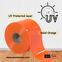 Buzz Lite PVC Roll-Welding Grade 50 mtr-2 MM x 200 mm Solid Orange with 12 months warranty