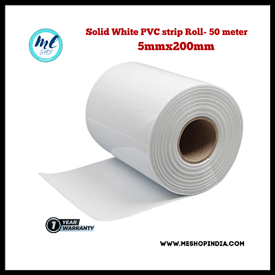 Buzz Lite PVC Roll-Welding Grade 50 mtr-5 MM x 200 mm Solid white with 12 months warranty