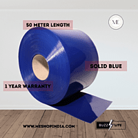 Buzz Lite PVC Roll-Welding Grade 50 mtr-3 MM x 300 mm Solid Blue with 12 months warranty