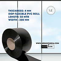 Buzz Lite PVC Roll-Welding Grade 50 mtr-4 MM x 200 mm Solid Black with 12 months warranty