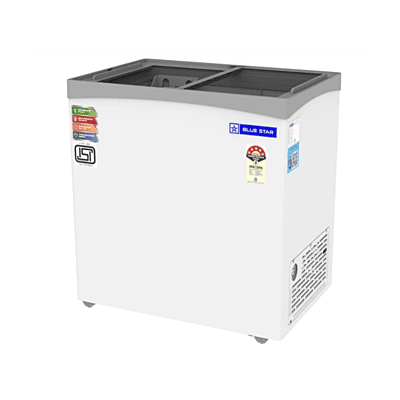 Blue Star Glass Top Deep Freezer-GT5-180NP with 161 litre Freezer capacity Blue Star Glass Top Deep Freezer-GT5-180NP with 161 litre Freezer capacity