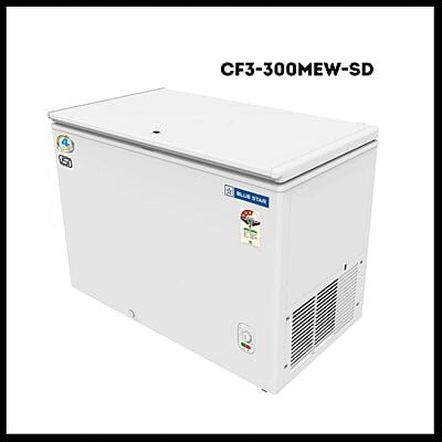 Front look of Blue Star Hard Top 3 star 300 liter Deep Freezer Front look of Blue Star Hard Top 3 star 300 liter Deep Freezer