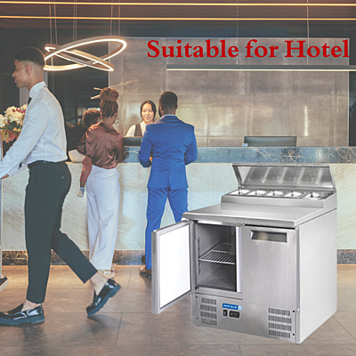 Keep salads fresh with the Blue Star Kitchen Refrigerator-Saladettes 2 Door. Keep salads fresh with the Blue Star Kitchen Refrigerator-Saladettes 2 Door.